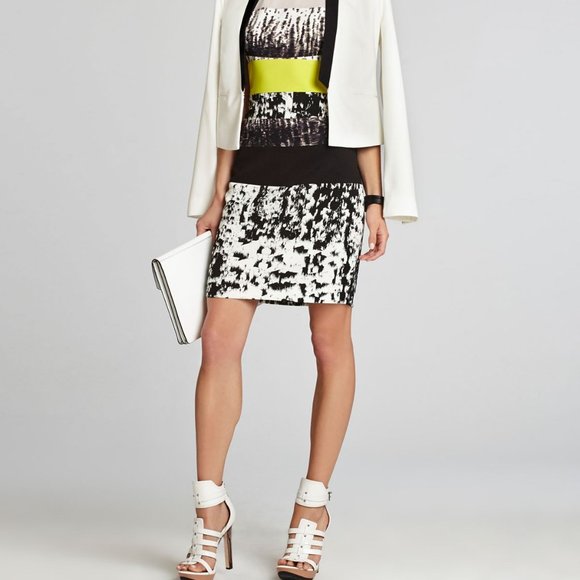 BCBG Tara Printed Color Block Dress - Picture 8 of 8